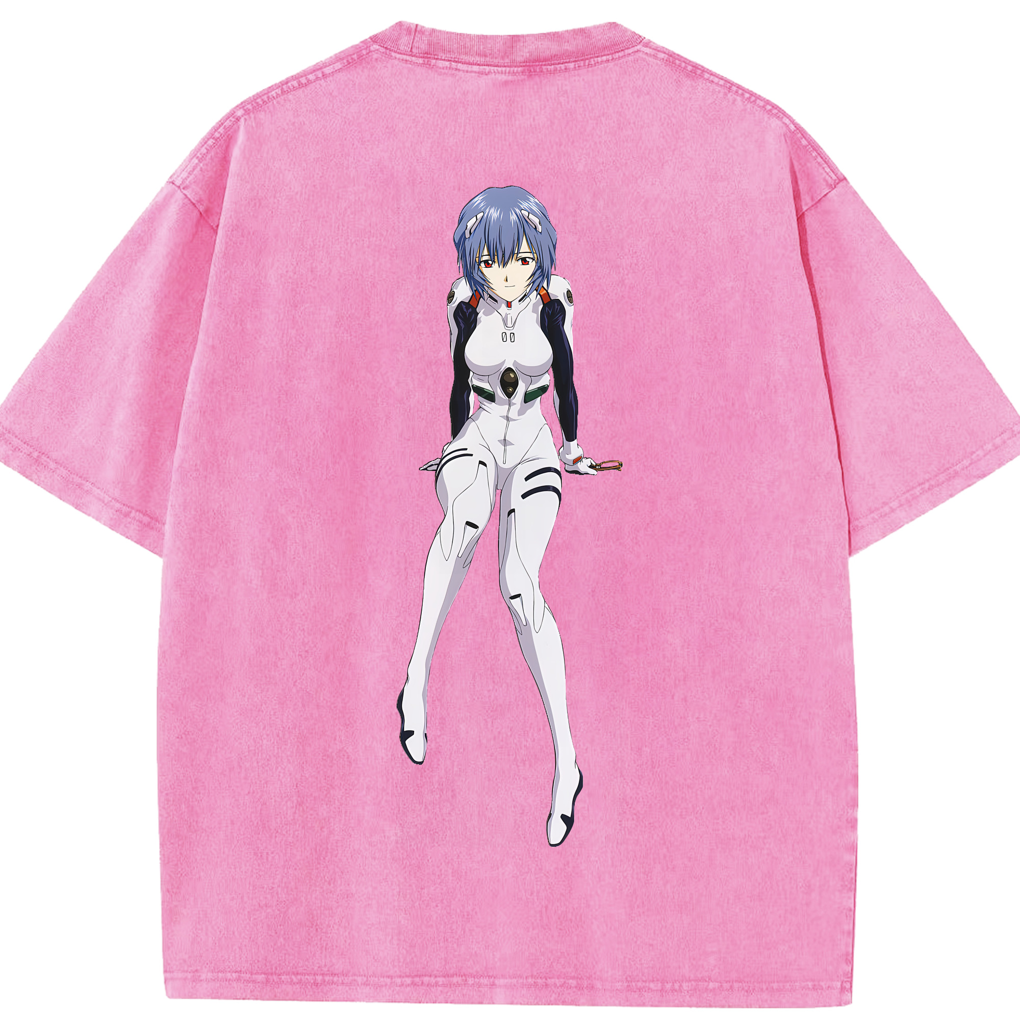 （画像用） EVA 新世紀エヴァンゲリオン 綿100% ヴィンテージ風 半袖Tシャツ（背面プリント）
